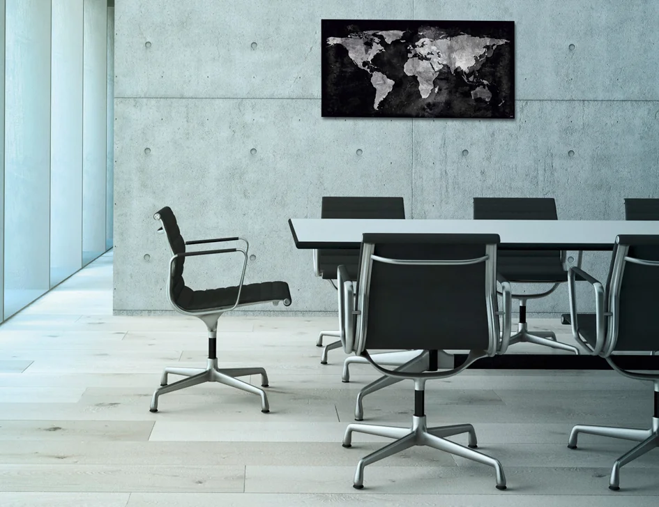 sigel Tableau magnétique en verre Artverum 'World Map' - OEM GL270