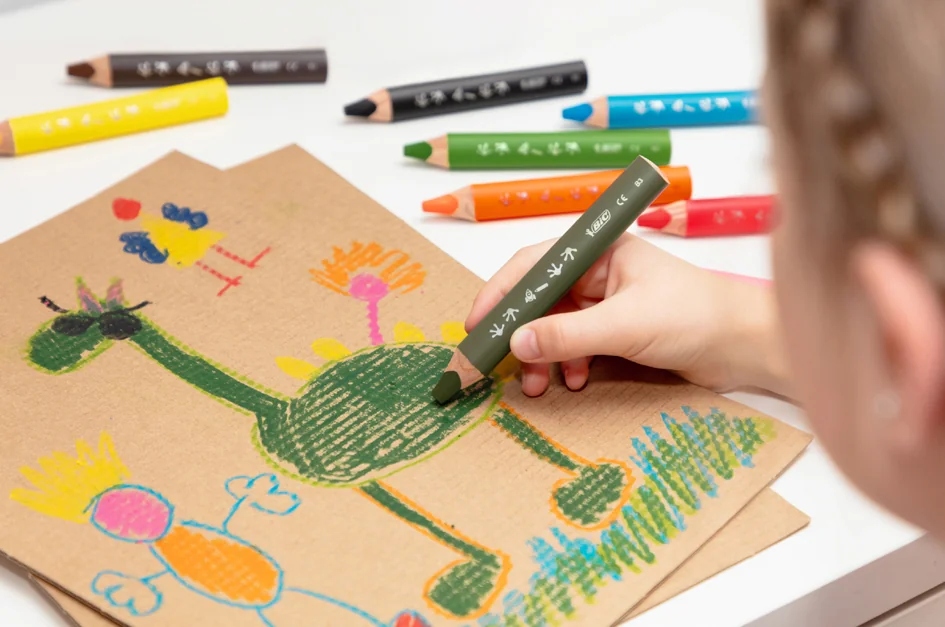 BIC KIDS Crayon de couleur multi-surfaces, étui carton de 6 - OEM 515220