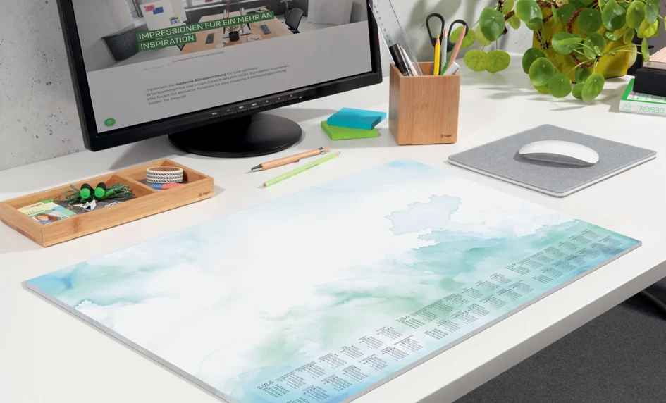 sigel Sous-mains bloc papier 'Watercolor Sea', 595 x 410 mm - OEM HO314