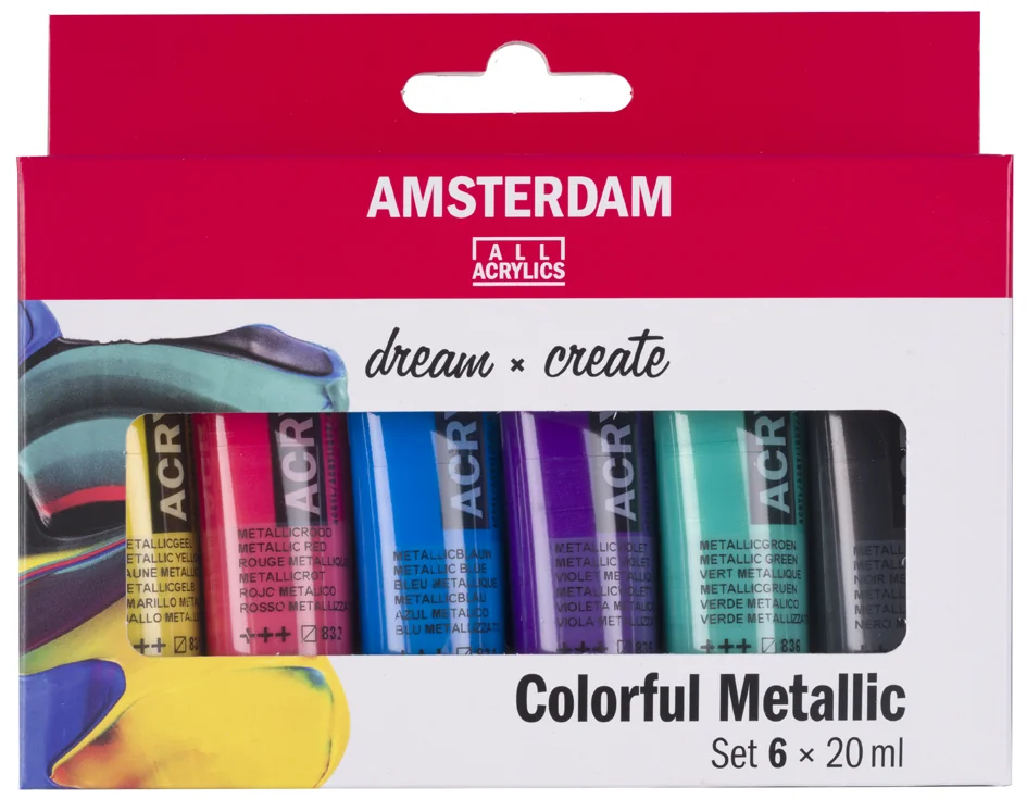 ROYAL TALENS Peinture acrylique AMSTERDAM Colorful Metallic - OEM 17820504