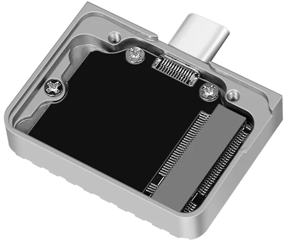 LogiLink Boîtier SSD externe, USB-C - PCIe NVMe, argent - OEM UA0423
