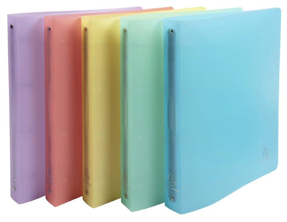 EXACOMPTA Classeur à anneaux Chromaline, 4 anneaux, assorti - lot de 5 - OEM 51970E