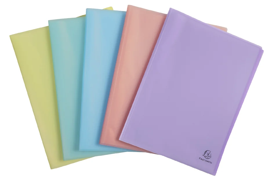 EXACOMPTA Protège-documents Chromaline, A4, PP, assorti - lot de 5 - OEM 88470E
