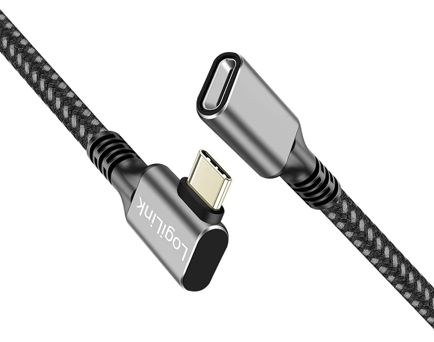 LogiLink Rallonge USB 3.2 Gen2,, boîtier alu, 1 m, noir/gris - OEM CUA0111
