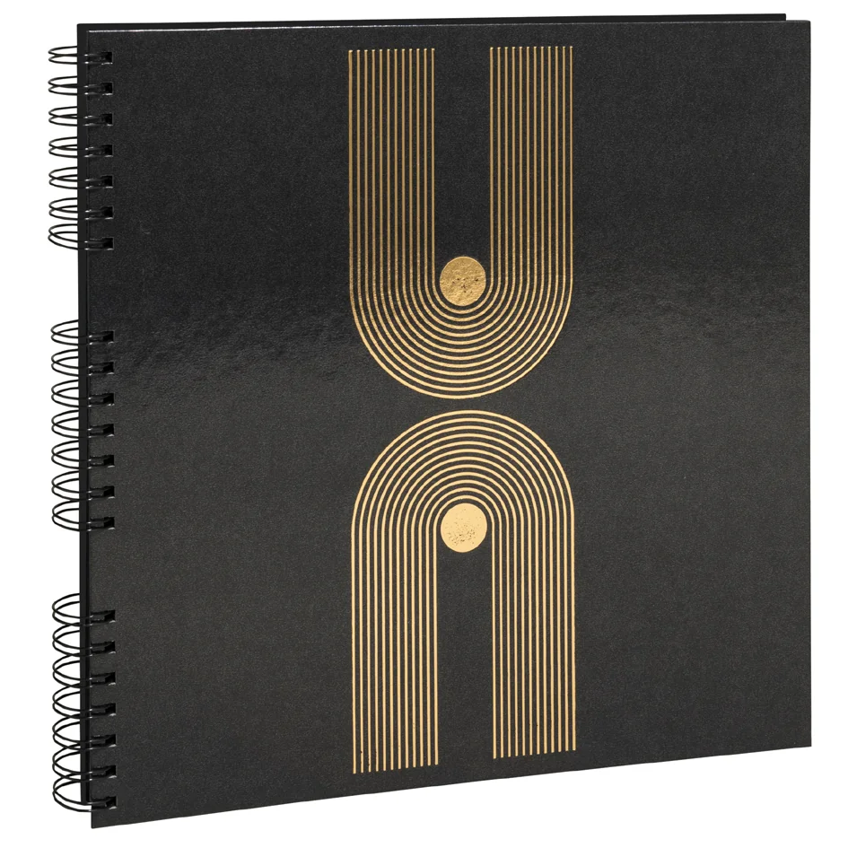 EXACOMPTA Album photo à spirale Graphik, 320 x 320 mm, noir - OEM 16848E