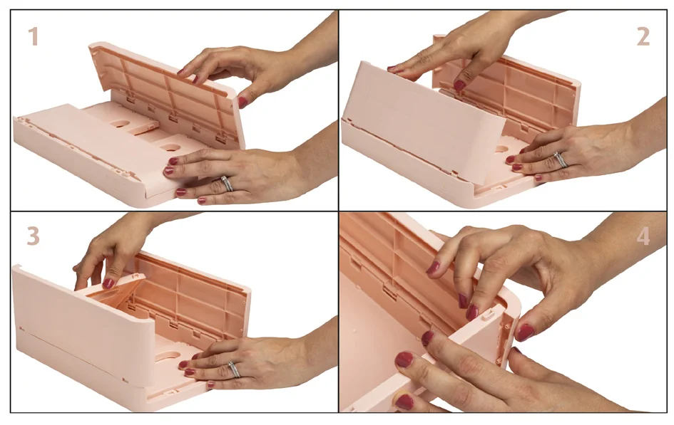 EXACOMPTA Boîte de rangement Smart Case Maxi, vieux rose - OEM 27238D