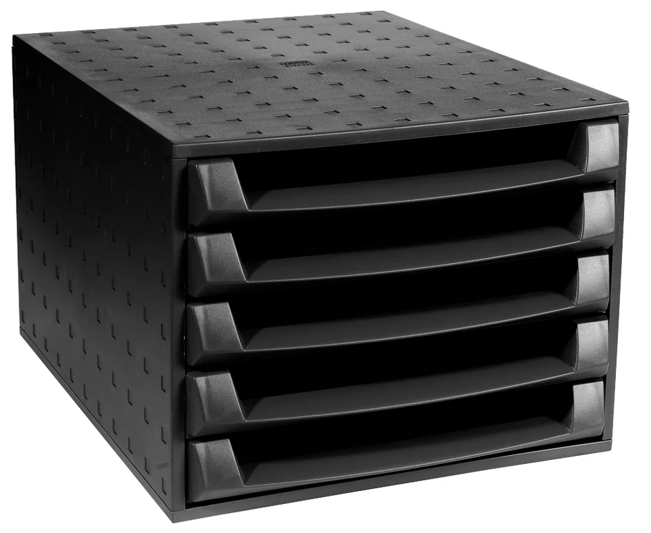 EXACOMPTA Module de classement THE BOX, 5 tiroirs, noir - OEM 221014D