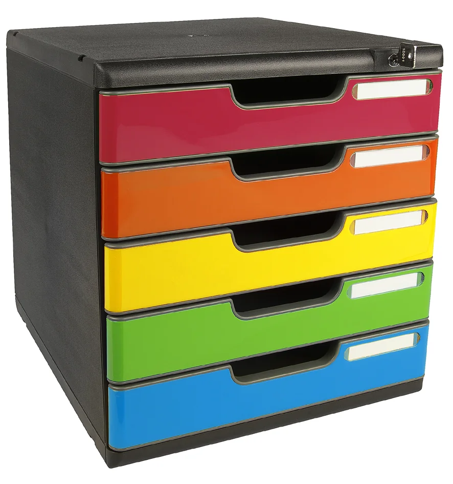EXACOMPTA Module de classement MODULO A4 5 tiroirs, arlequin - OEM 331798D