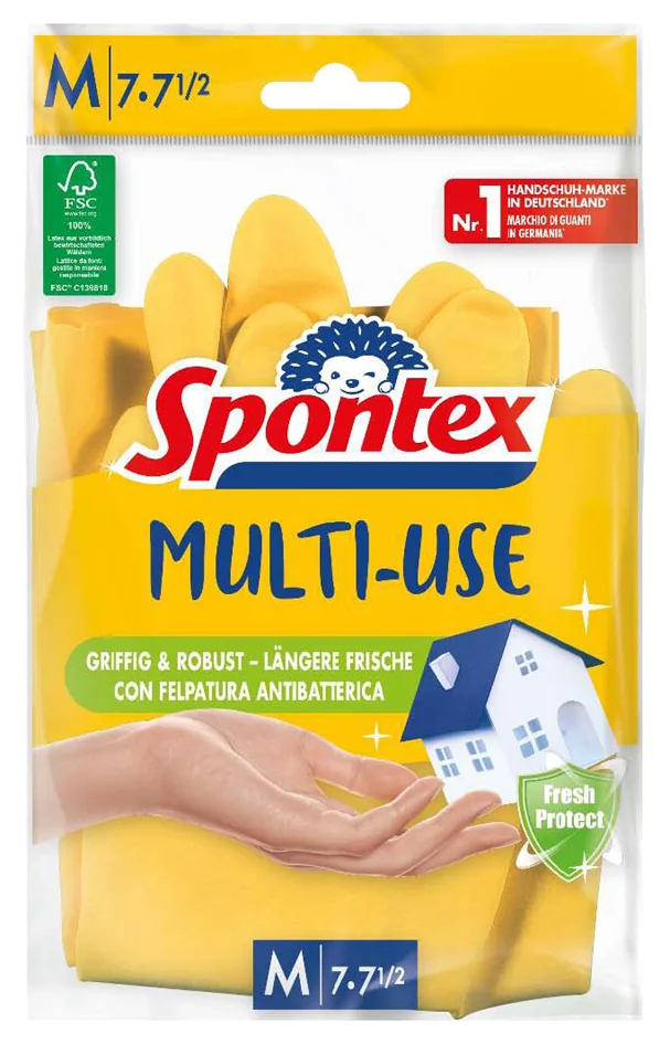 Spontex Gant en latex Multi-Use, taille: L, jaune - OEM 12202168