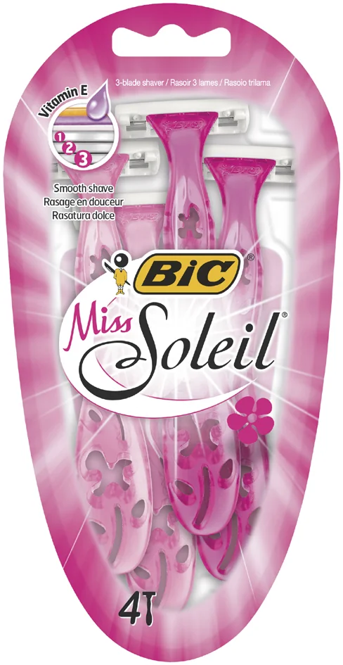 BIC Rasoir jetable Miss Soleil, pour femmes, pack de 4 - OEM 8897254