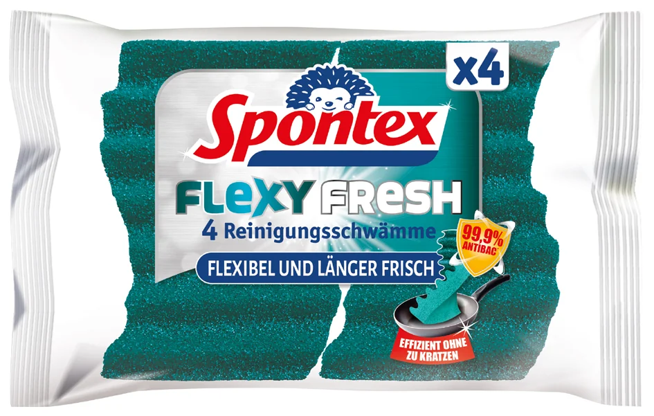 Spontex Éponge Flexy Fresh, pack de 4 - OEM 19470309