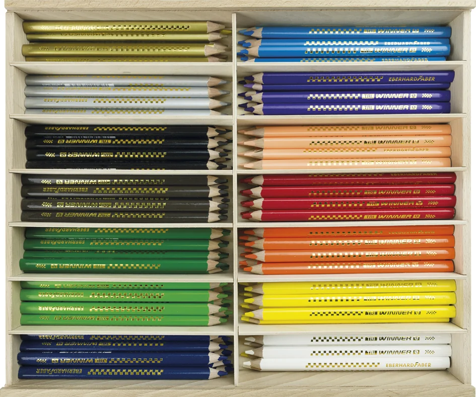 EBERHARD FABER Crayon de couleur TRI WINNER, boîte de 114 - OEM 518420