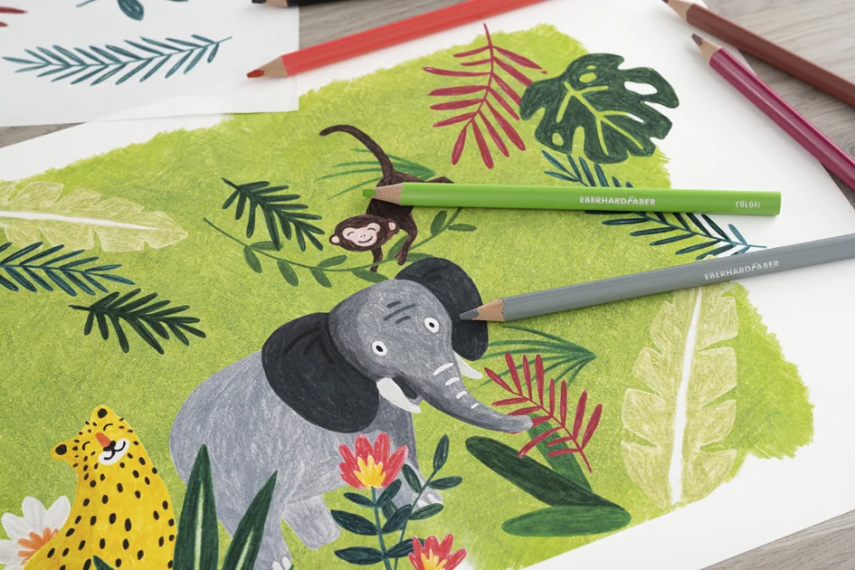 EBERHARD FABER Crayon de couleur COLORI Jumbo, boîte de 72 - OEM 511471