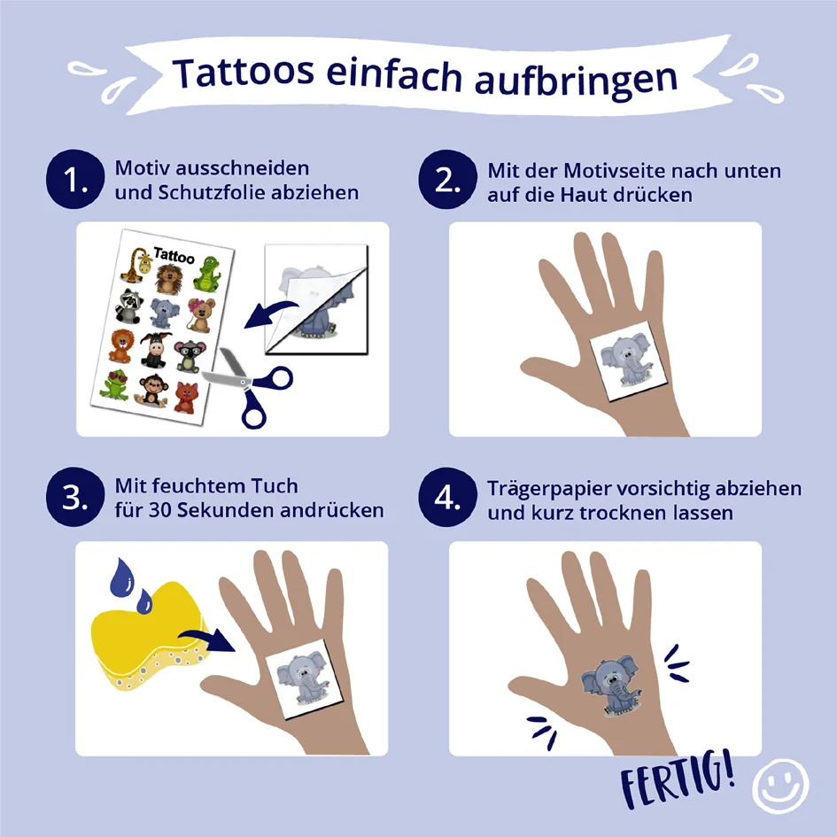Avery Zweckform ZDesign KIDS Tatouages de Noël 'Étoiles' - OEM 54153