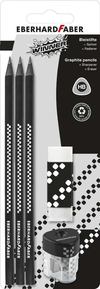 EBERHARD FABER Kit crayon de papier WINNER, HB, noir - OEM 510196