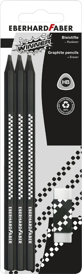 EBERHARD FABER Kit crayon de papier WINNER, HB, noir - OEM 510198