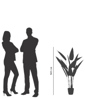 PAPERFLOW Plante artificielle 'oiseau de paradis', (H)1,15 m - OEM PAOISE140