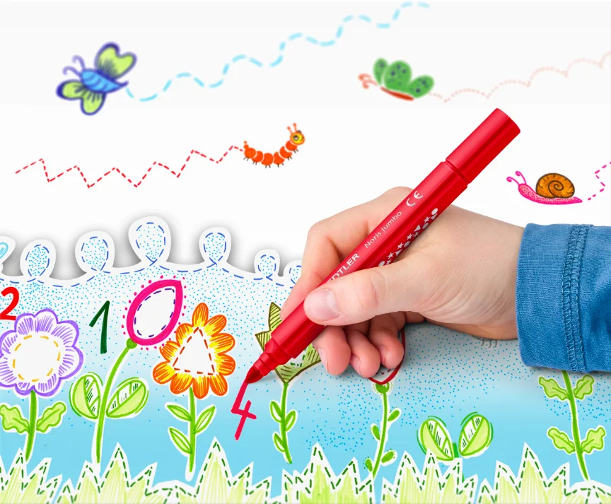 STAEDTLER Feutre Noris jumbo, pot de 48 - OEM 328-B KP48