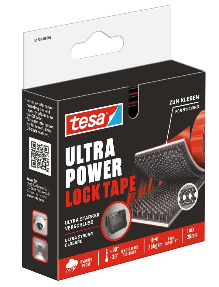 tesa Ruban auto-agrippant Ultra Power Lock Tape, 25 mm x 1 m - OEM 55233-00002-00