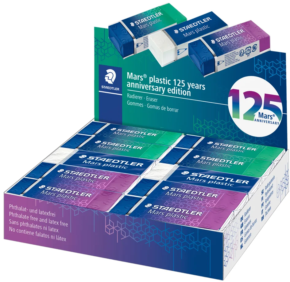 STAEDTLER Gomme en plastique Mars plastic, présentoir de 20 - OEM 526 50-SMA