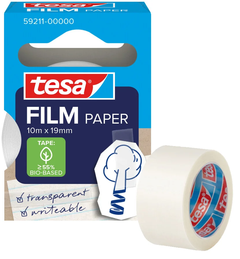tesa Film PAPER, transparent, 19 mm x 10 m - OEM 59211-00000-00