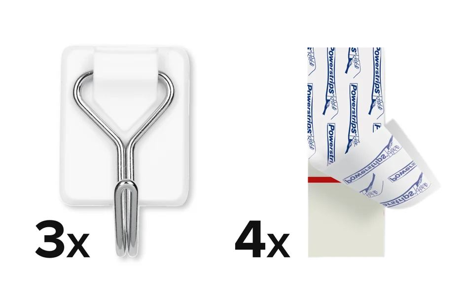 tesa Crochet Powerstrips WIRED HOOK SMALL, blanc - OEM 57615-00003-00