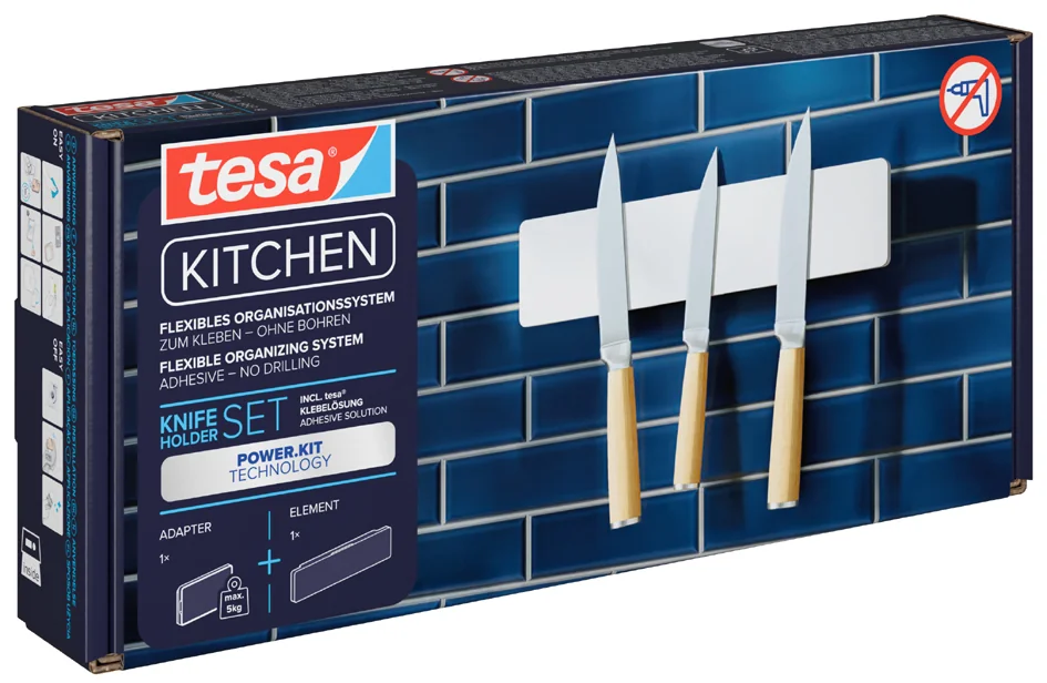 tesa KITCHEN Porte-couteaux, blanc - OEM 70047-00000-01