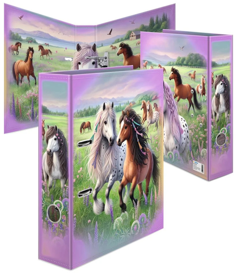HERMA Classeur à motif 'Le monde des chevaux', A4 - OEM 20116