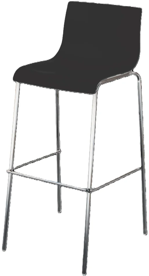 PAPERFLOW Chaise de bar HARPER, set de 2, noir - OEM THHARPX2.25.01