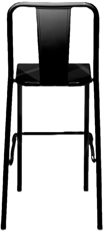 PAPERFLOW Chaise de bar d'extérieur ARTY, set de 2, noir - OEM THARTYOX2.01
