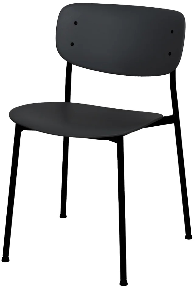 PAPERFLOW Chaise visiteur SOHO, set de 2, noir - OEM CHSOHOX2.01.01