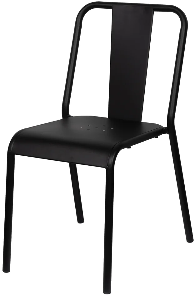 PAPERFLOW Chaise visiteur d'extérieur ARTY, set de 2, noir - OEM CHARTYOX2.01
