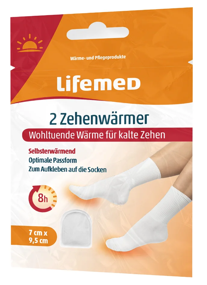 Lifemed Patch chauffant pour orteils, 70 x 95 mm, blanc - OEM 99366