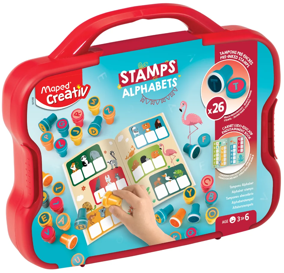 Maped Creativ Set de tampons 'ALPHABET', dans une mallette - OEM 907089