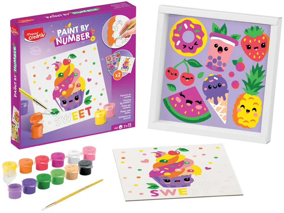 Maped Creativ Coffret de peinture au numéro Motif salé - OEM 907087 – Image 2