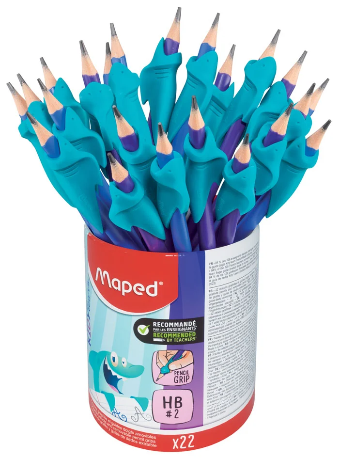 Maped Crayon de papier avec guide-doigt, pot de 22 - OEM 854500