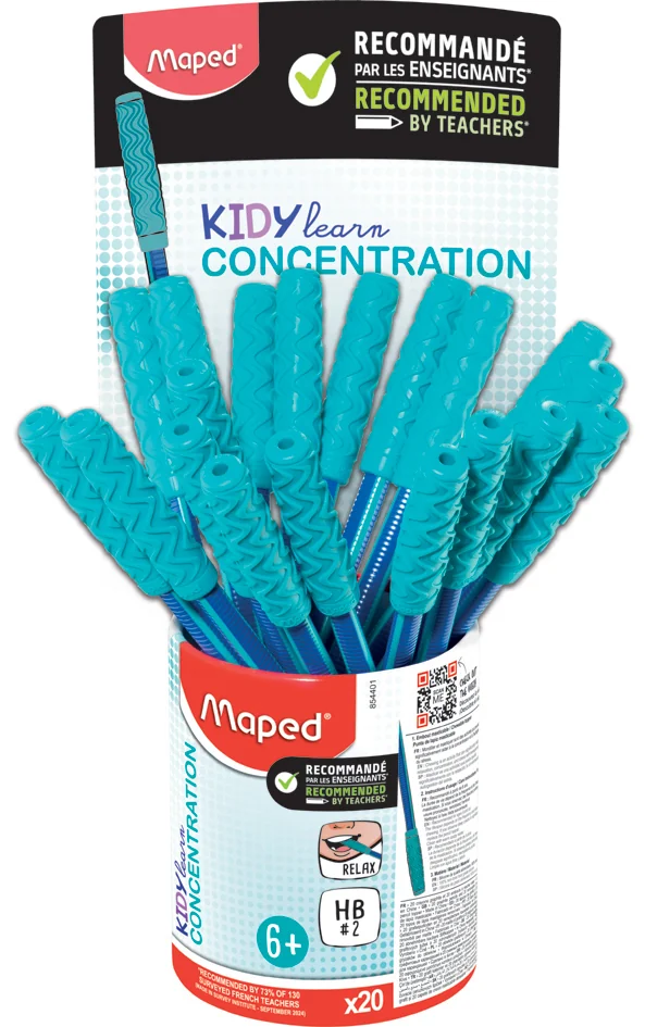 Maped Crayon à papier KIDY learn CONCENTRATION avec embout - OEM 854401