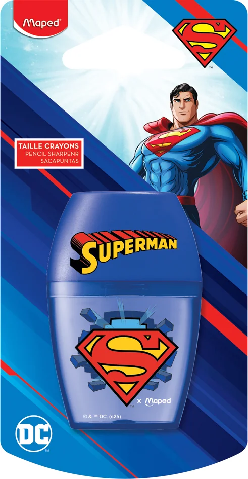 Maped Taille-crayons SUPERMAN, en plastique, bleu - OEM 034034