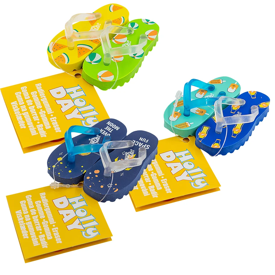 WEDO Gomme plastique Flip Flop 'HOLLYDAY', présentoir de 36 - lot de 36 - OEM 599 8199