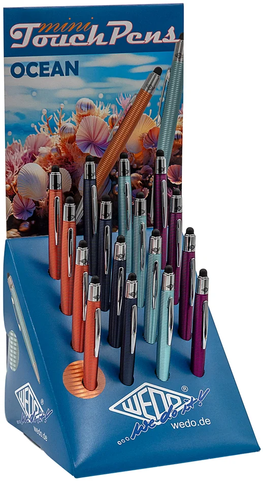 WEDO Stylet 2 en 1 mini 'OCEAN', présentoir de 16 - lot de 16 - OEM 261 15055
