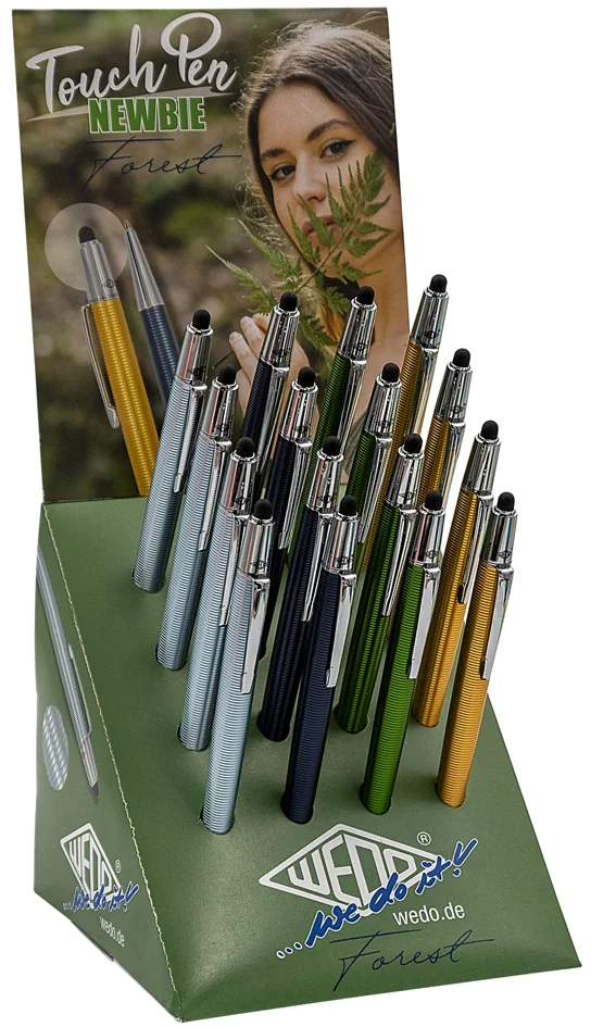 WEDO Stylet 2 en 1 'NEWBIE FOREST', présentoir de 16 - lot de 16 - OEM 261 22055