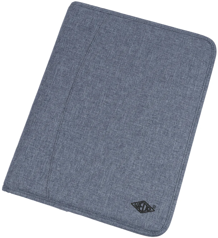 WEDO Serviette classeur 'DENIM', A4, en polyester, bleu mêlé - OEM 583 52433