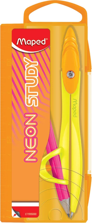 Maped Coffret de compas STUDY NEON, assorti - OEM 199500