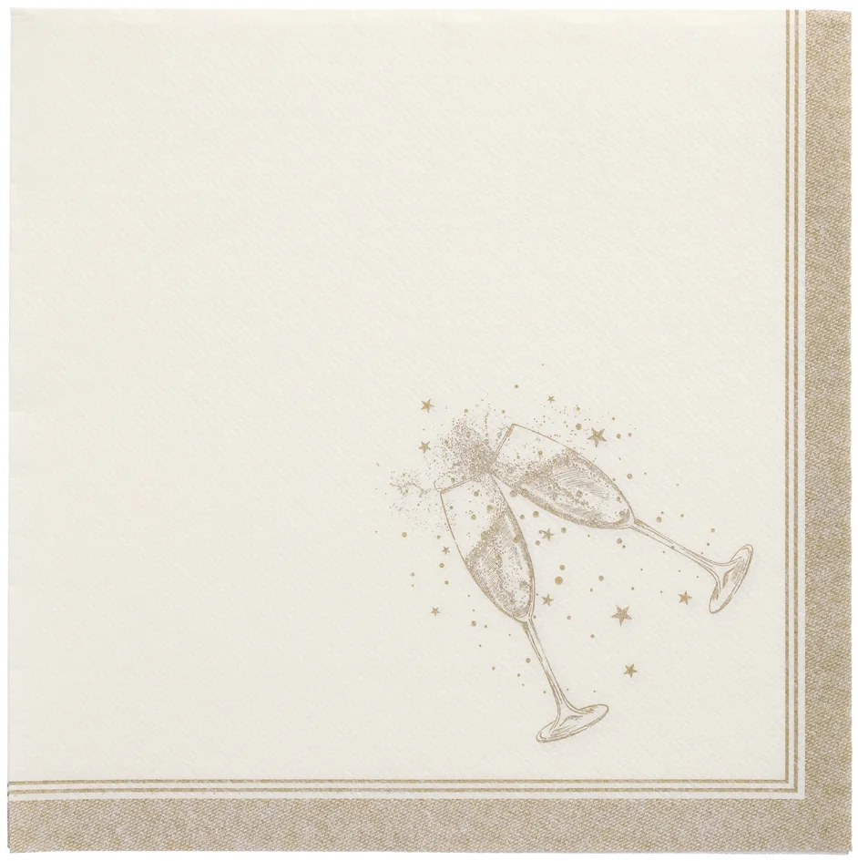 PAPSTAR Serviette 'ROYAL Collection Festivities', argent - OEM 37044