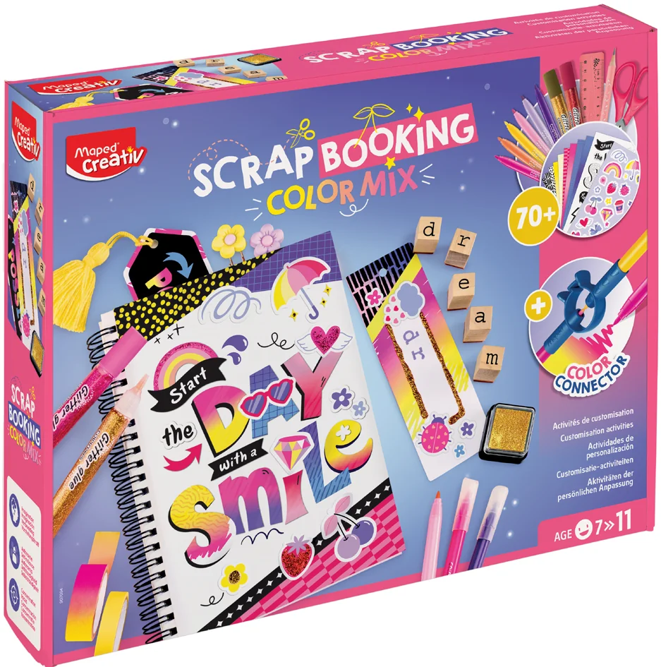 Maped Creativ Coffret Scrapbooking COLOR MIX, 70 pièces - OEM 907094