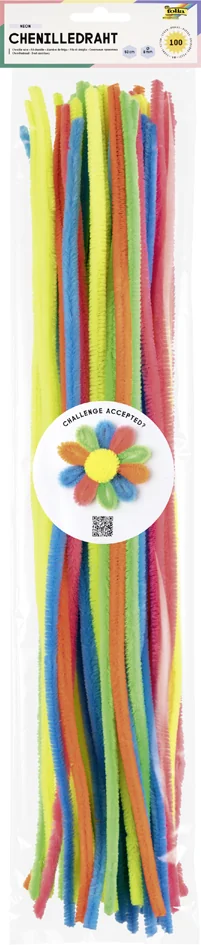 folia Fil chenille 'FLUO', longueur: 500 mm, assorti - OEM 779894