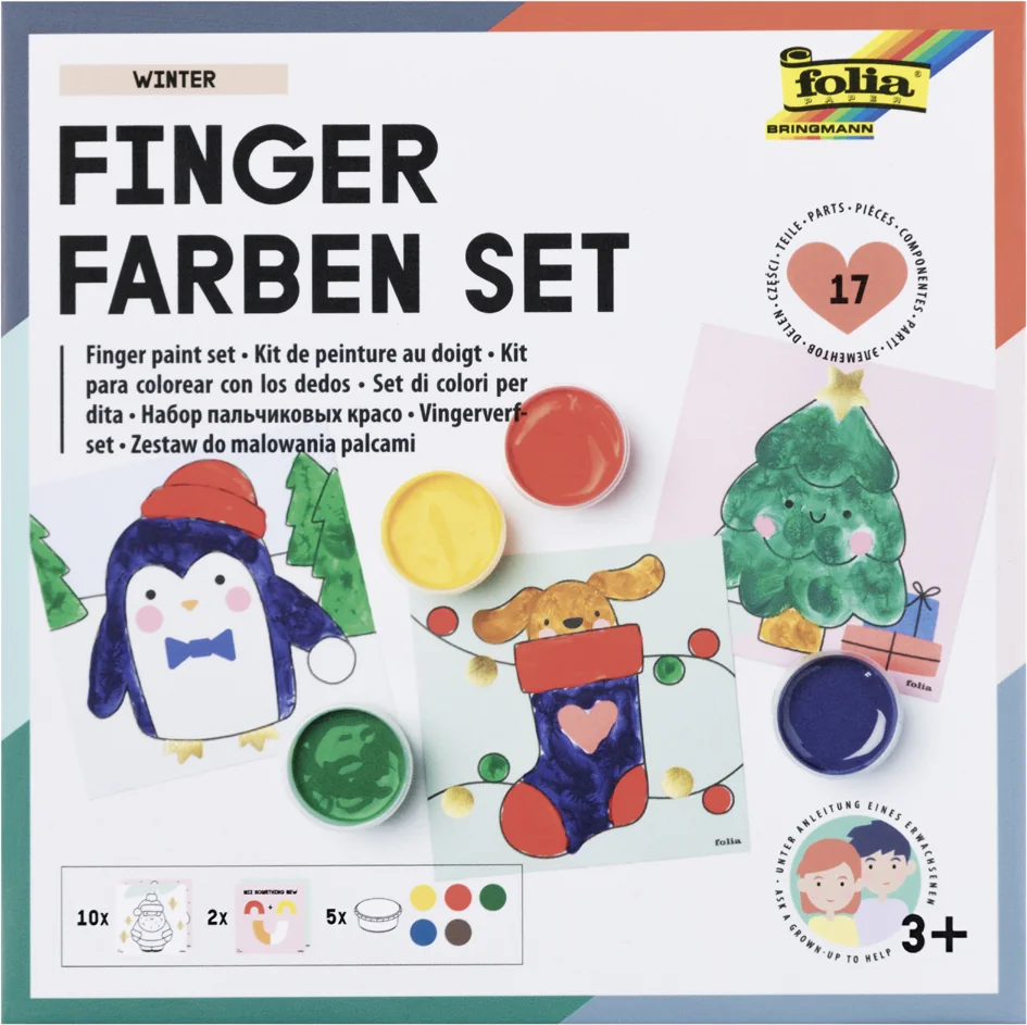 folia Kit de gouache aux doigts 'HIVER' - OEM 48212