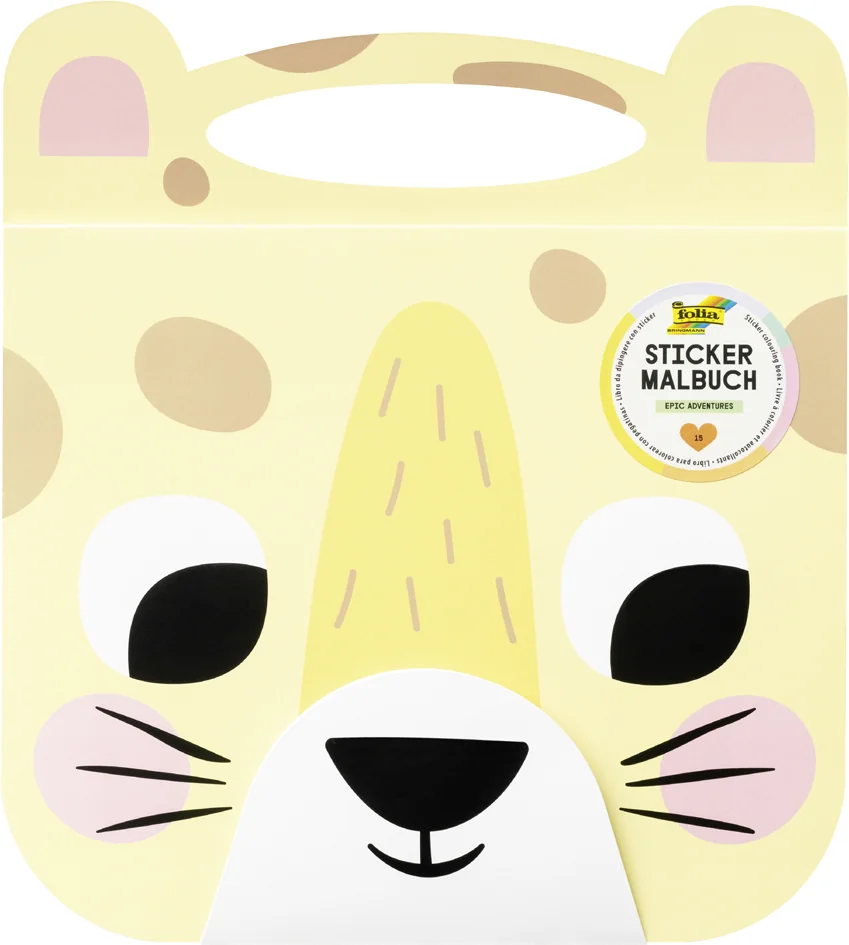 folia Cahier de coloriage avec stickers EPIC ADVENTURES - OEM 82303