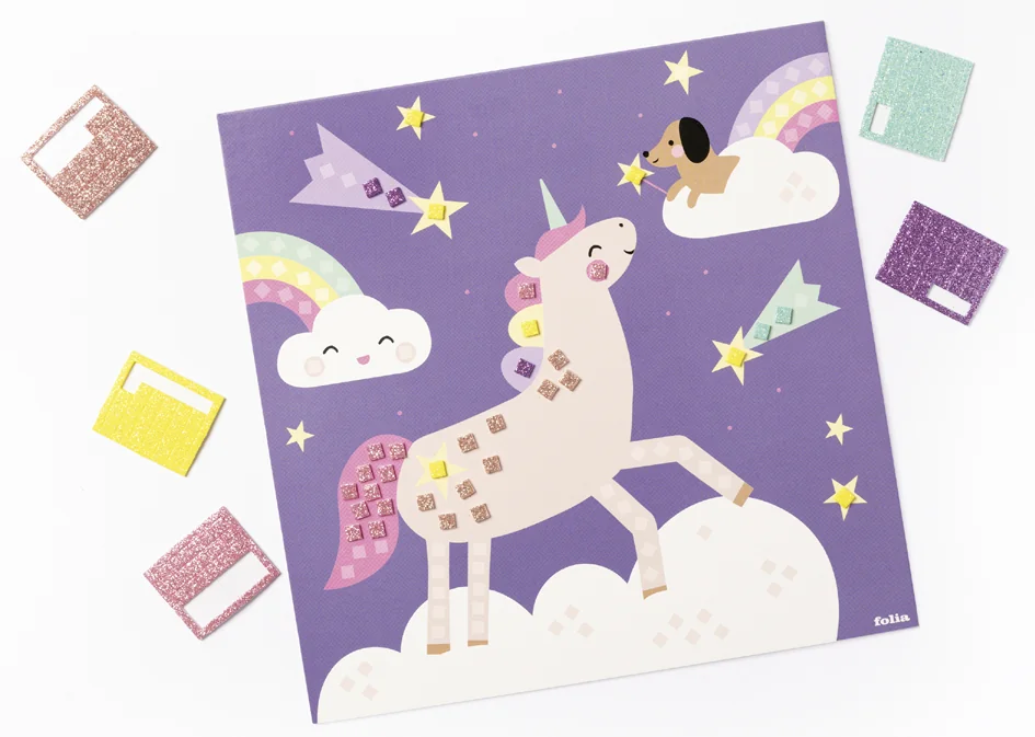 folia Mosaïque en caoutchouc mousse 'UNICORN', 301 pièces - OEM 23814