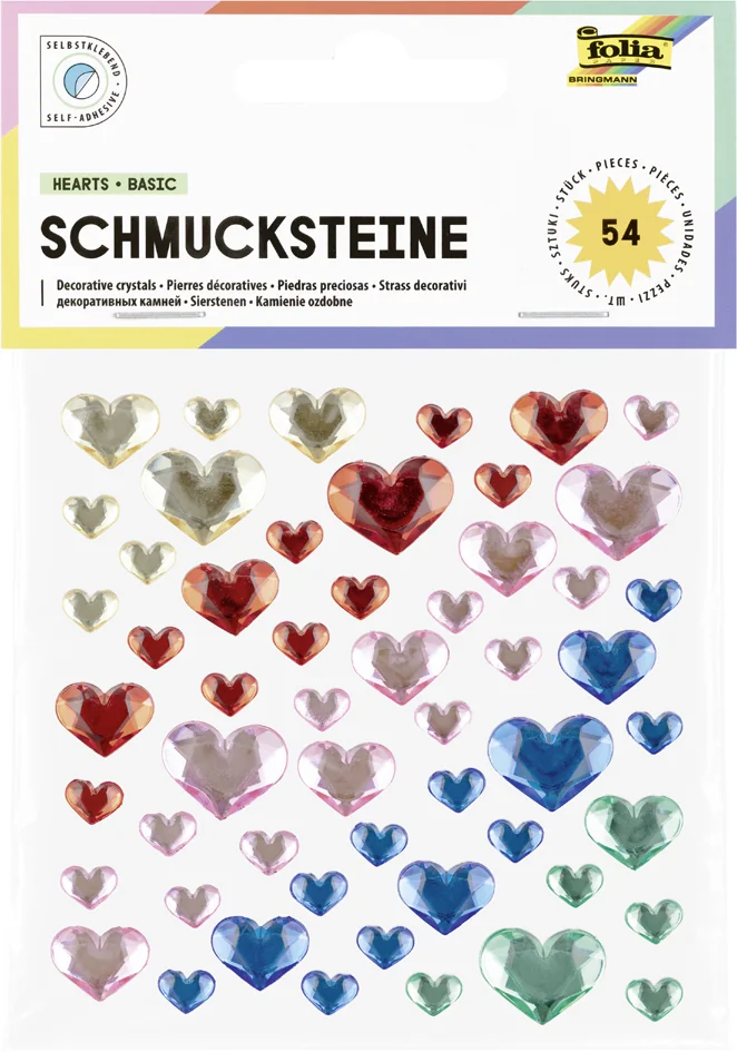 folia Pierre décorative HEARTS BASIC, autocollant - OEM 12311